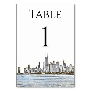 Numeração De Mesa Números de Tabela Skyline Chicago