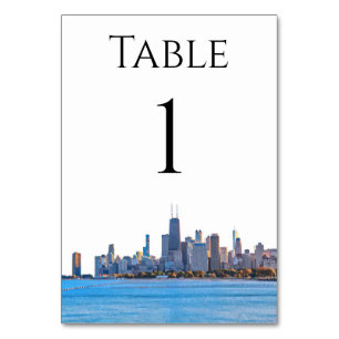Numeração De Mesa Números de Tabela Skyline Chicago