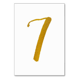 Numeração De Mesa Números de Tabela - Tipografia de Script de Pincel