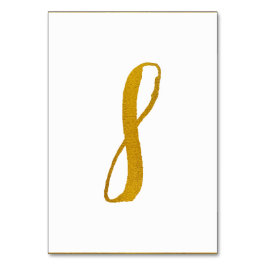 Numeração De Mesa Números de Tabela - Tipografia de Script de Pincel