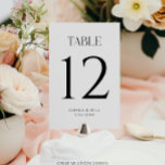 Numeração De Mesa Números de Tabelas de Casamento Whimsy Moderno<br><div class="desc">Adicione estes números de tabela correspondentes à decoração da mesa de recepção. Edite os números de tabela e adicione cada placa ao carrinho de compro.</div>