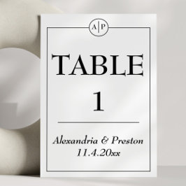 Numeração De Mesa Números mínimos da tabela de preto e branco de mon