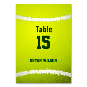 Numeração De Mesa Números personalizados tema da mesa do tênis dos