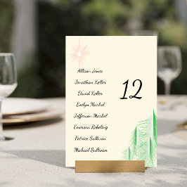 Numeração De Mesa O Amor é Sempre Verde