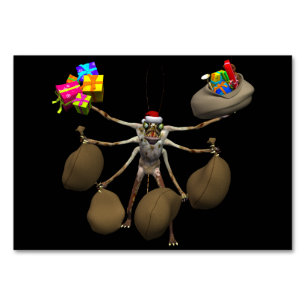 Numeração De Mesa O estranho Pai Natal Com Mãos De Cheio