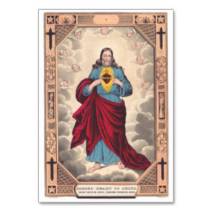 Numeração De Mesa O Sagrado Coração de Jesus
