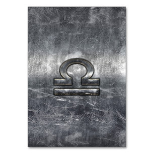 Numeração De Mesa O zodíaco do Libra assina dentro o estilo de prat