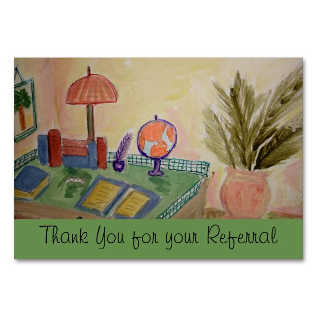 Numeração De Mesa obrigado para sua empresa (Frente)