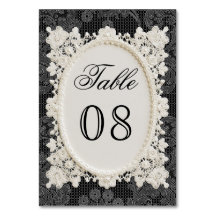 Old Money Black Ivory Doily Lace Wedding