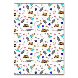 Numeração De Mesa Oliver The Otter Summer Beach Vacntern