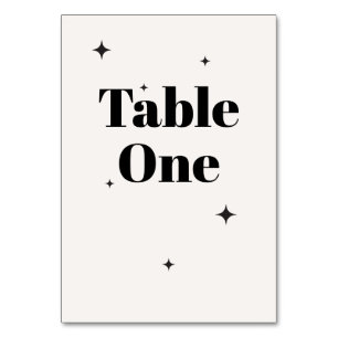 Numeração De Mesa OLIVIA Moderna Ivory Celestial Café da Manhã