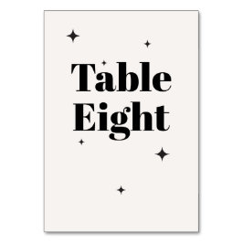 Numeração De Mesa OLIVIA Moderna Ivory Celestial Café da Manhã