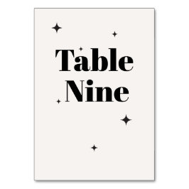 Numeração De Mesa OLIVIA Moderna Ivory Celestial Café da Manhã