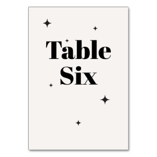 Numeração De Mesa OLIVIA Moderna Ivory Celestial Café da Manhã