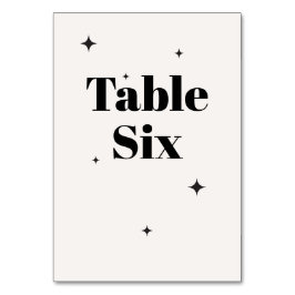 Numeração De Mesa OLIVIA Moderna Ivory Celestial Café da Manhã