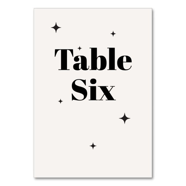 Numeração De Mesa OLIVIA Moderna Ivory Celestial Café da Manhã (Frente)