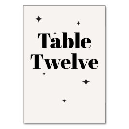 Numeração De Mesa OLIVIA Moderna Ivory Celestial Café da Manhã