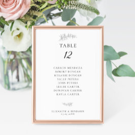 Numeração De Mesa Orçamento de Gráfico de Assentos de Casamento Botâ