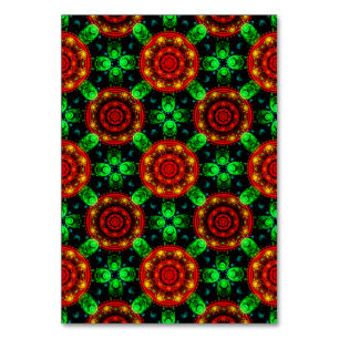 Numeração De Mesa Padrão Abstrato Floral Moderno Boho Elegante #504
