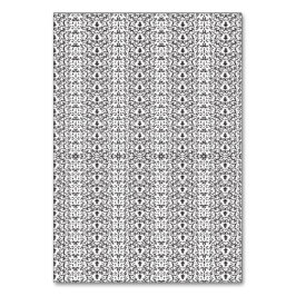 Numeração De Mesa Padrão floral delicado e repetitivo em cinza claro