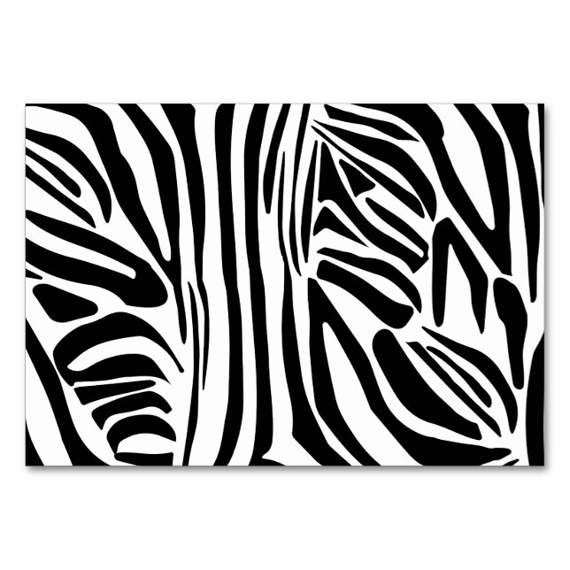 Numeração De Mesa Padrão zebra (Frente)