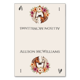 Numeração De Mesa País Cavalos Ocidentais - Ícone Aves de Capoeira