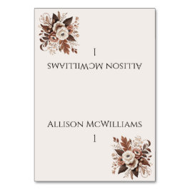 Numeração De Mesa País Elegante Moderno Ocidental- Floral