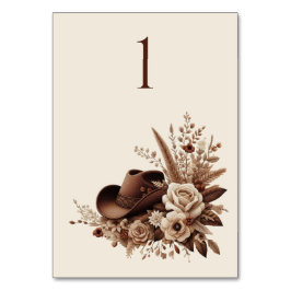 Numeração De Mesa País Elegante Moderno Ocidental- Floral