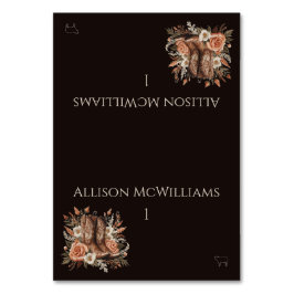 Numeração De Mesa País Elegante Moderno Ocidental- Flores - Ícone Ca