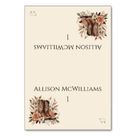 Numeração De Mesa País Elegante Moderno Ocidental- Flores - Ícone Ca