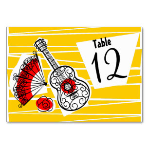 Numeração De Mesa Paisagem do mesa do Grupo de Souvenirs em espanhol