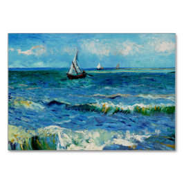 Numeração De Mesa Paisagem Marítima em Les Saintes-Maries Arte Fina