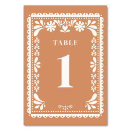 Numeração De Mesa Papel Picado Números de Tabela Casada Moderno Mexi