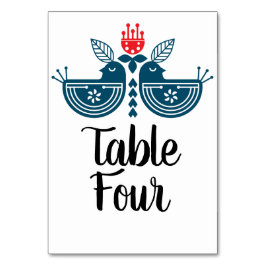 Numeração De Mesa Par de Pombinhos de Arte Popular