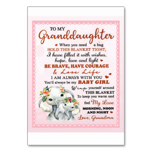 Numeração De Mesa Para a minha neta Elefante Noite, Ideia do present