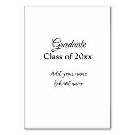 Numeração De Mesa Parabéns de graduação simples, adicionar classes m