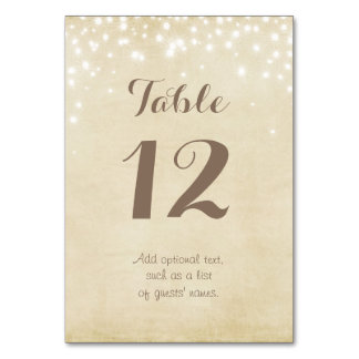 Numeração De Mesa Parergaminho Sparkle