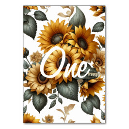 Numeração De Mesa Patch de girassol