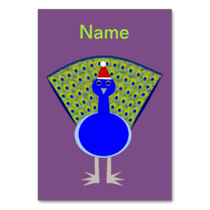 Numeração De Mesa Peacock Natal Engraçado Personalizado