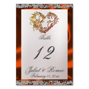 Numeração De Mesa Pérolas Elegantes, Fita de Cobre e Faísca