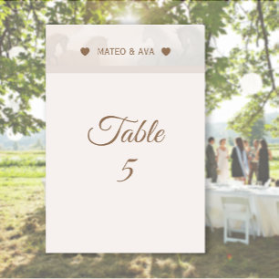 Numeração De Mesa Personalização de Casamento de Cavalos da Natureza