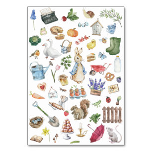 Numeração De Mesa personalizado peter o coelho