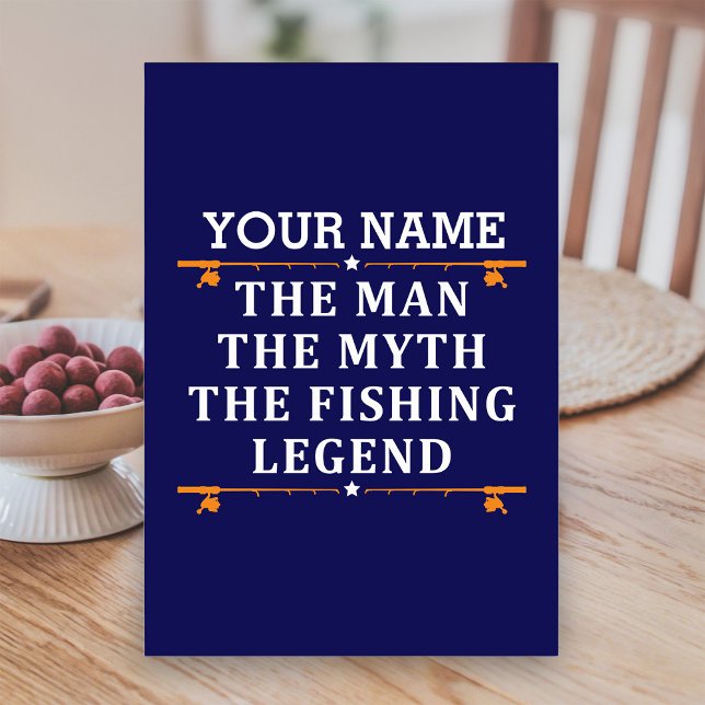 Numeração De Mesa Personalizou O Homem O Mito Da Lenda De Pesca (Criador carregado)