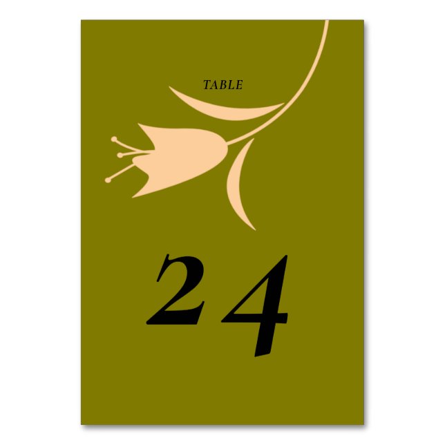 NUMERAÇÃO DE MESA PÊSSEGO MOD E CASAMENTO DE TULPAS DE AZEITE (Frente)