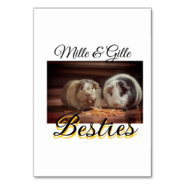 Numeração De Mesa Pet Frities adiciona nome e foto animal amor