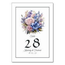 Petal Rosa, Cornflower Blue & Mauve Purple Weding