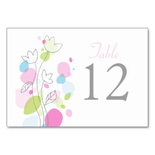 Numeração De Mesa Pétalas de flores de Confetti números de mesas de 