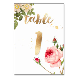 Numeração De Mesa PixDezines Mesa 1/Rosas Antigas/Redoute