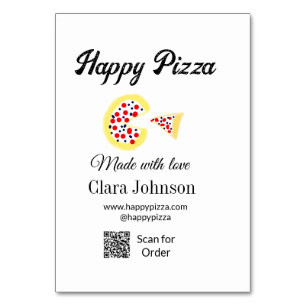 Numeração De Mesa Pizza restaurante café pizzeria digitalização pedi