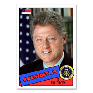 Numeração De Mesa Placa Baseball Bill Clinton